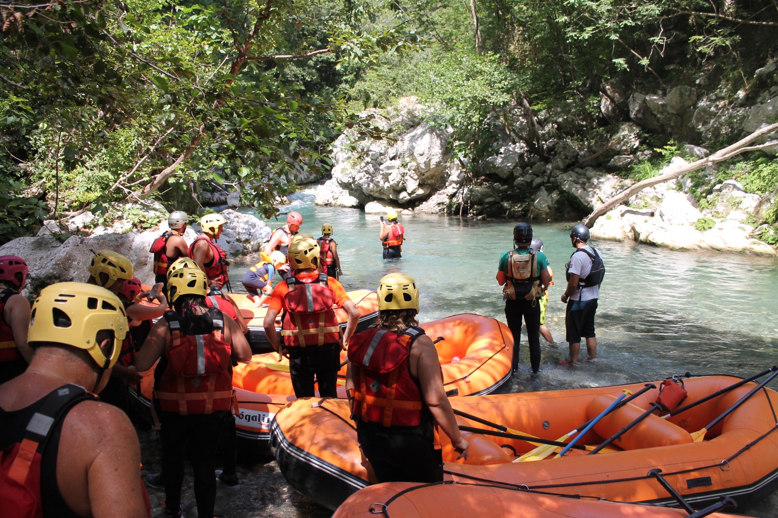 Rafting in Calabria - Partenza Rafting Fiume Lao